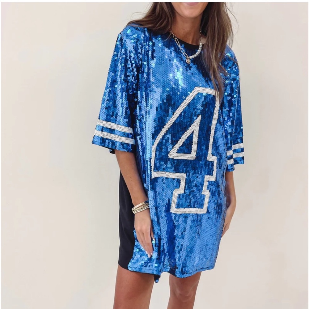 Blue Sequence Jersey, one size fits most.